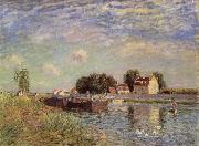 Alfred Sisley The Canal du Loing at St-Mammes oil